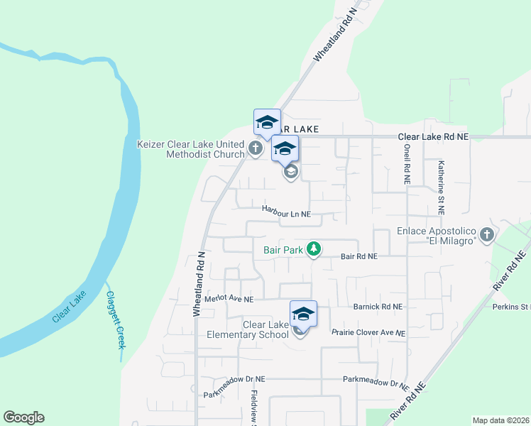 map of restaurants, bars, coffee shops, grocery stores, and more near 988 Stonebridge Avenue Northeast in Keizer