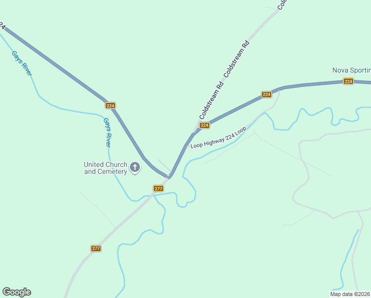 map of restaurants, bars, coffee shops, grocery stores, and more near 343 Highway 224 in Gays River
