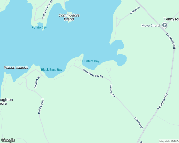 map of restaurants, bars, coffee shops, grocery stores, and more near 344 Black Bass Bay Road in Perth