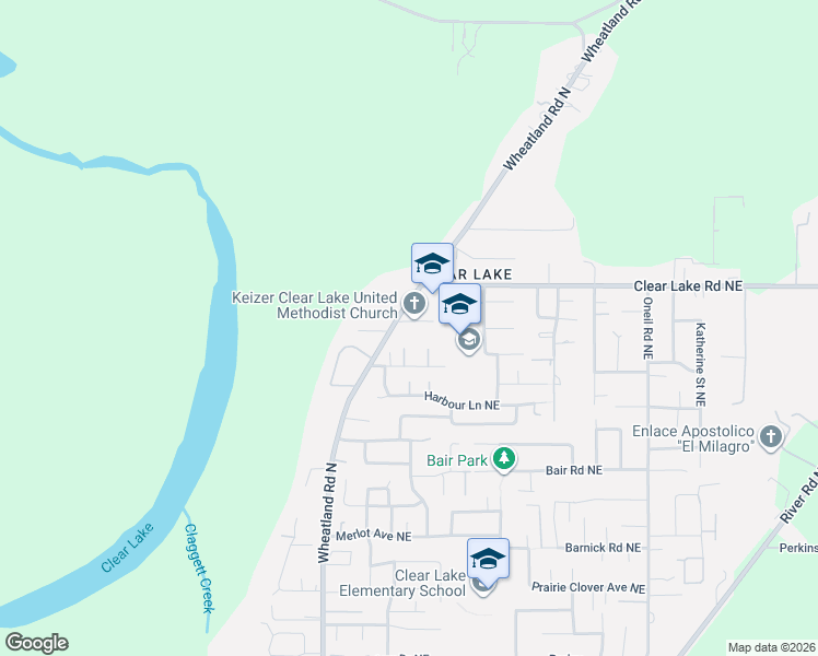 map of restaurants, bars, coffee shops, grocery stores, and more near 860 Marks Drive Northeast in Keizer