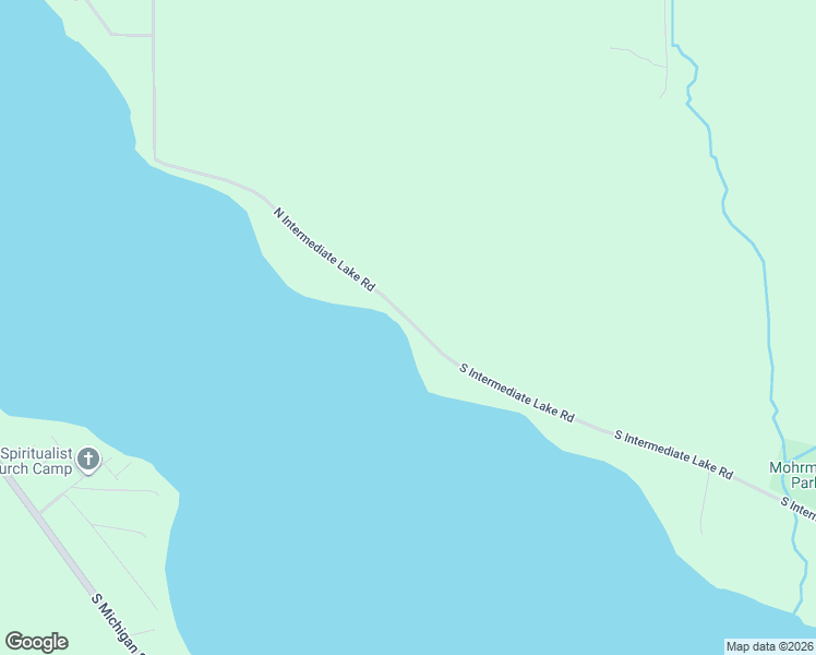 map of restaurants, bars, coffee shops, grocery stores, and more near 110 South Intermediate Lake Road in Central Lake