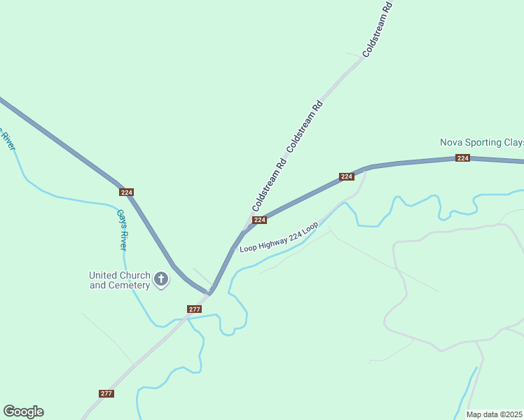 map of restaurants, bars, coffee shops, grocery stores, and more near 18 Coldstream Road in Gays River