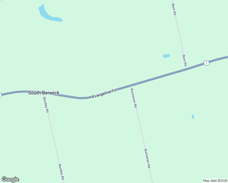 map of restaurants, bars, coffee shops, grocery stores, and more near 4784 Evangeline Trail in Berwick