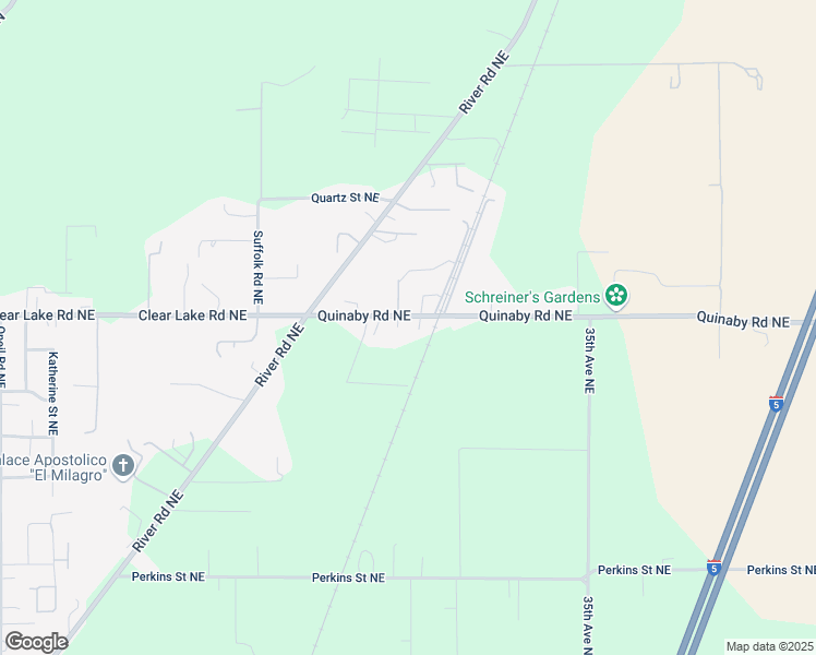map of restaurants, bars, coffee shops, grocery stores, and more near 2860 Quinaby Road Northeast in Salem