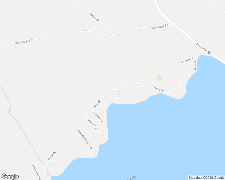 map of restaurants, bars, coffee shops, grocery stores, and more near 110 Shore Road in Dexter