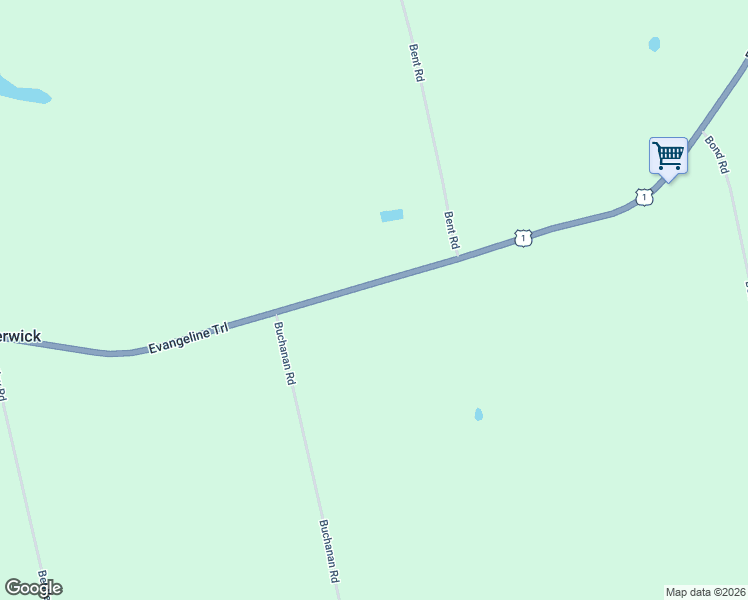 map of restaurants, bars, coffee shops, grocery stores, and more near 4902 Evangeline Trail in Kings County