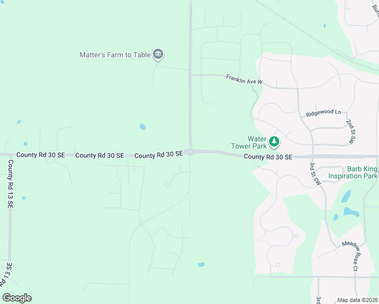 map of restaurants, bars, coffee shops, grocery stores, and more near Darrow Avenue in Delano