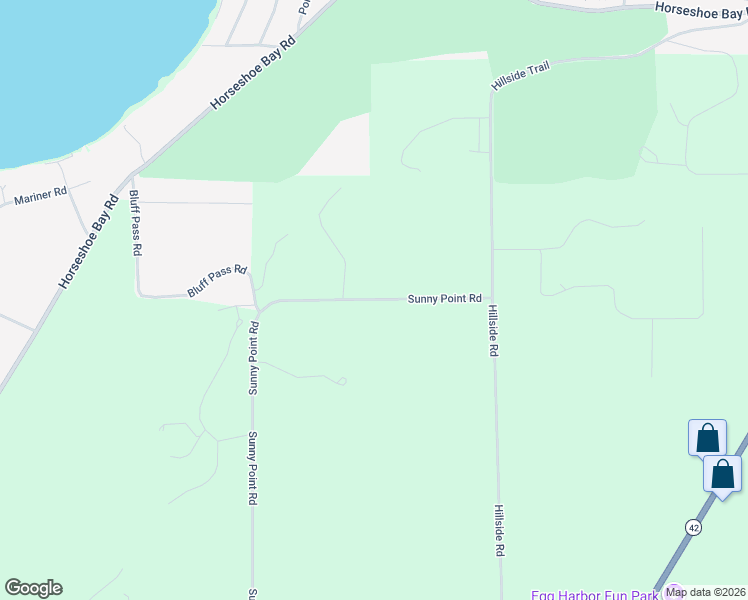 map of restaurants, bars, coffee shops, grocery stores, and more near 7578 Sunny Point Road in Egg Harbor