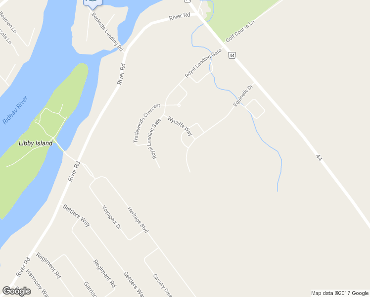 map of restaurants, bars, coffee shops, grocery stores, and more near 1A Royalty Way in Kemptville
