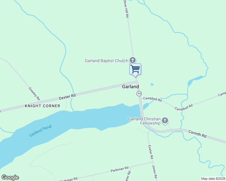 map of restaurants, bars, coffee shops, grocery stores, and more near 46 Dexter Road in Garland