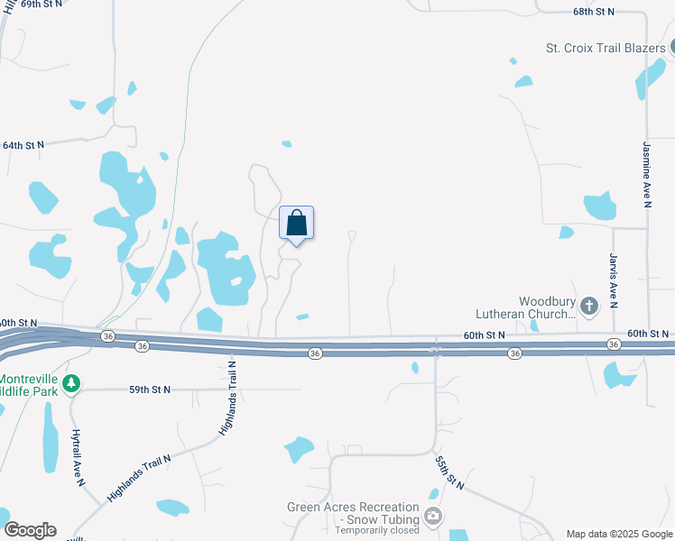 map of restaurants, bars, coffee shops, grocery stores, and more near 6066 Inwood Court North in Stillwater
