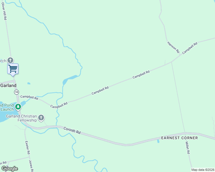 map of restaurants, bars, coffee shops, grocery stores, and more near 182 Campbell Road in Garland