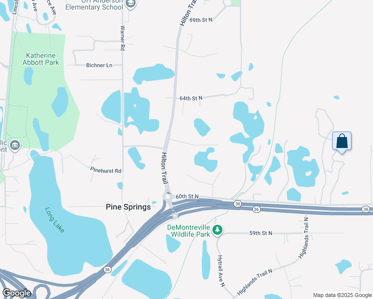 map of restaurants, bars, coffee shops, grocery stores, and more near 6271 Hilton Court North in Saint Paul