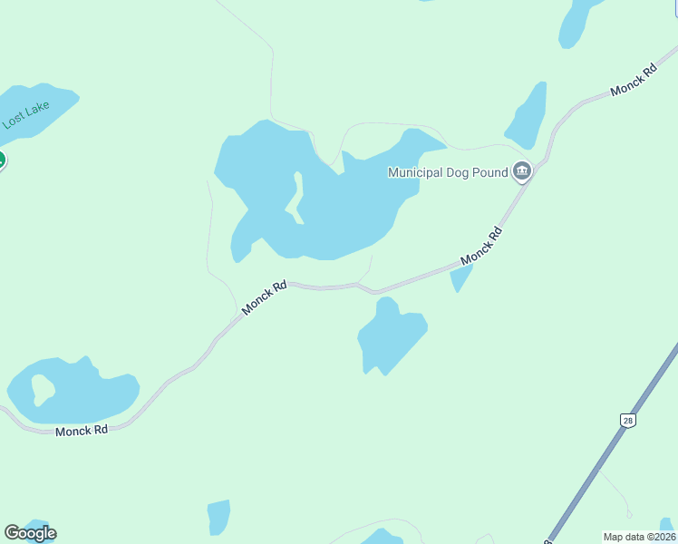 map of restaurants, bars, coffee shops, grocery stores, and more near 476 Monck Road in Harcourt