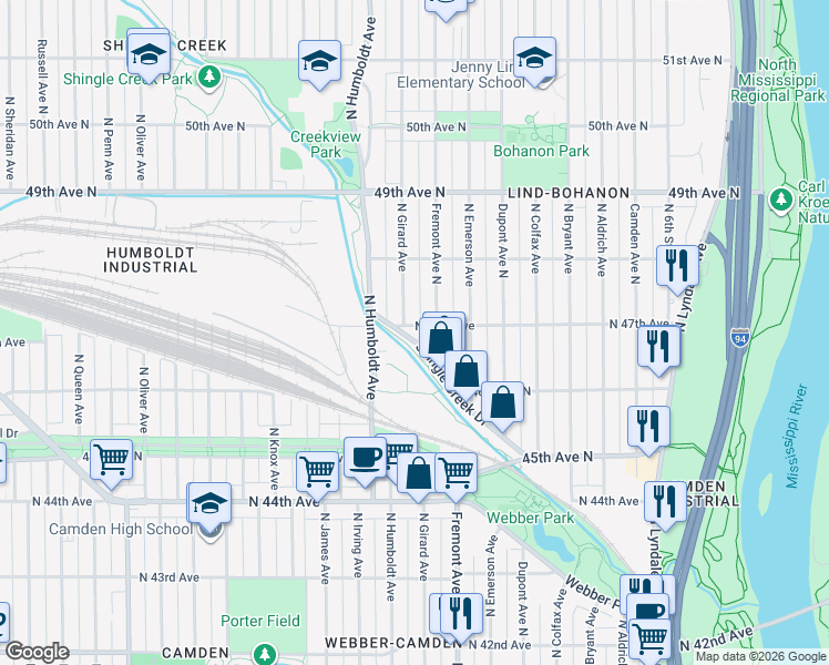 1321 North 47th Avenue, Minneapolis MN - Walk Score