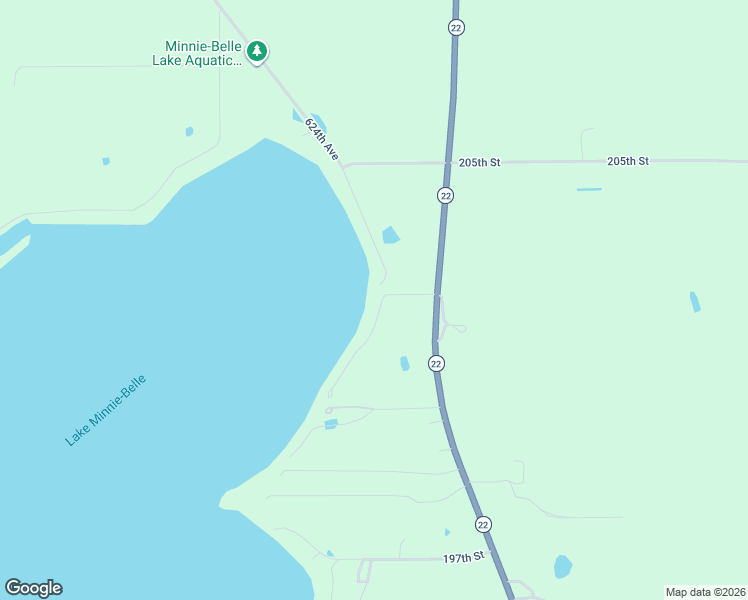 map of restaurants, bars, coffee shops, grocery stores, and more near 20223 624th Avenue in Litchfield