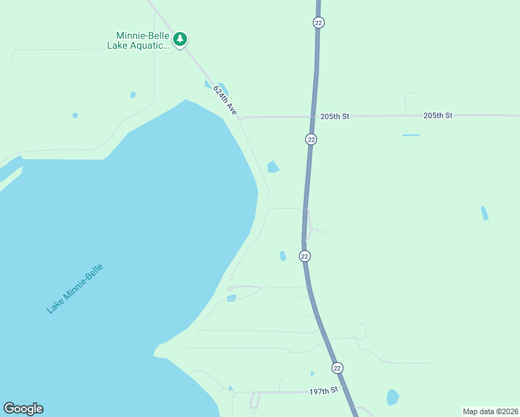 map of restaurants, bars, coffee shops, grocery stores, and more near 20223 624th Avenue in Litchfield