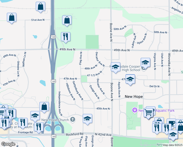 map of restaurants, bars, coffee shops, grocery stores, and more near 9001 12th Avenue South in Minneapolis
