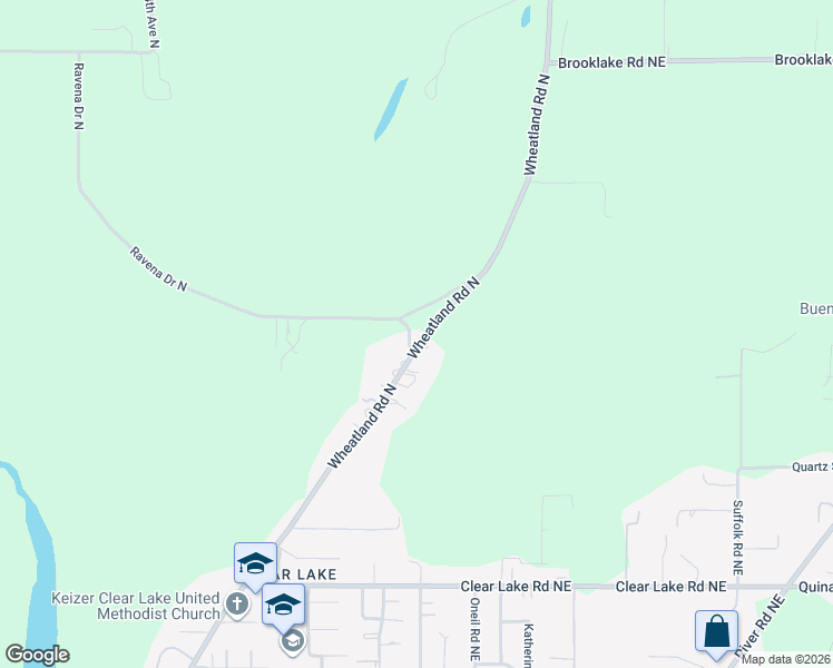 map of restaurants, bars, coffee shops, grocery stores, and more near 8425 Wheatland Road North in Salem