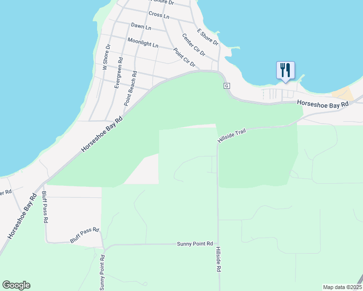 map of restaurants, bars, coffee shops, grocery stores, and more near 7643 Hillside Road in Egg Harbor