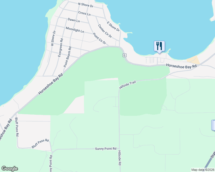 map of restaurants, bars, coffee shops, grocery stores, and more near 7643 Hillside Road in Egg Harbor