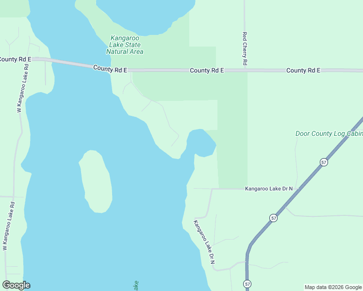 map of restaurants, bars, coffee shops, grocery stores, and more near 7616 Elm Point Road in Baileys Harbor