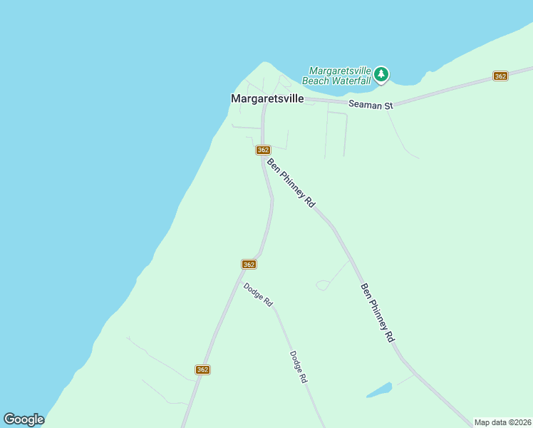 map of restaurants, bars, coffee shops, grocery stores, and more near 2703 Nova Scotia 362 in Margaretsville