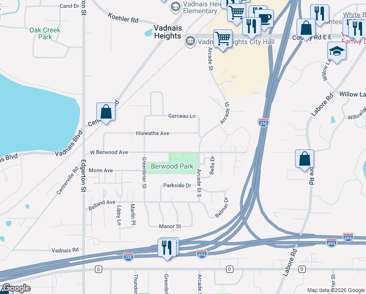 Walk Score Detail Map