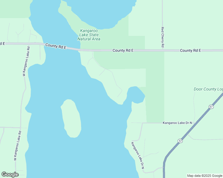 map of restaurants, bars, coffee shops, grocery stores, and more near 7641 Elm Point Road in Baileys Harbor