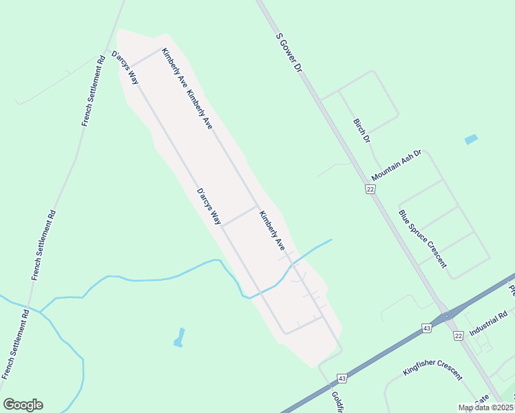 map of restaurants, bars, coffee shops, grocery stores, and more near Kimberly Avenue in Kemptville