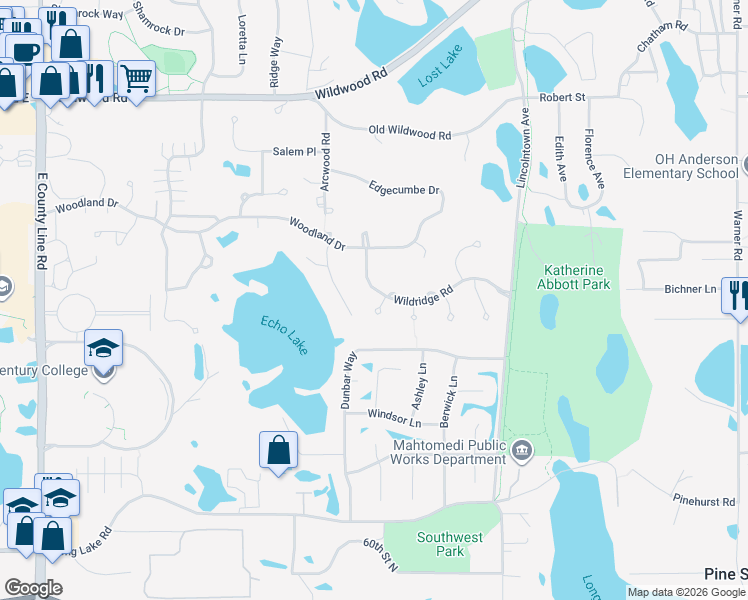 map of restaurants, bars, coffee shops, grocery stores, and more near 938 Cedarleaf Court in Saint Paul