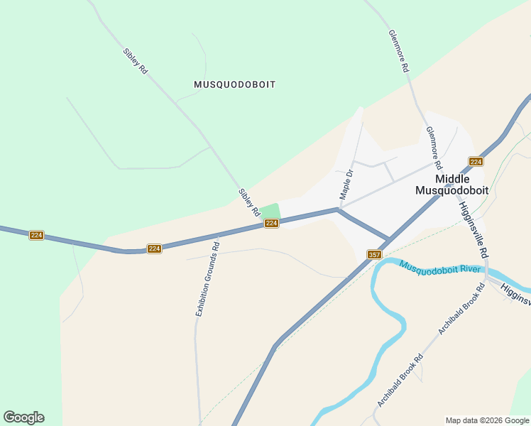 map of restaurants, bars, coffee shops, grocery stores, and more near 12 Sibley Road in Middle Musquodoboit
