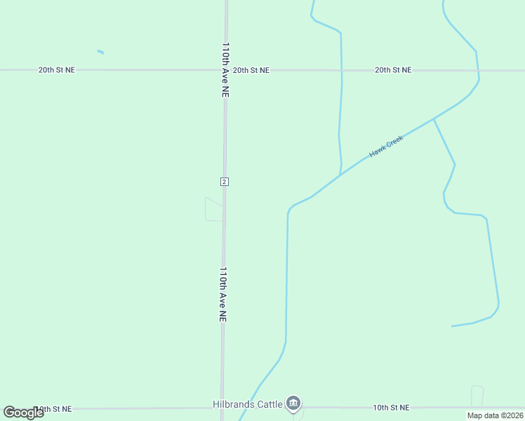 map of restaurants, bars, coffee shops, grocery stores, and more near 1050 110th Avenue Northeast in Clara City