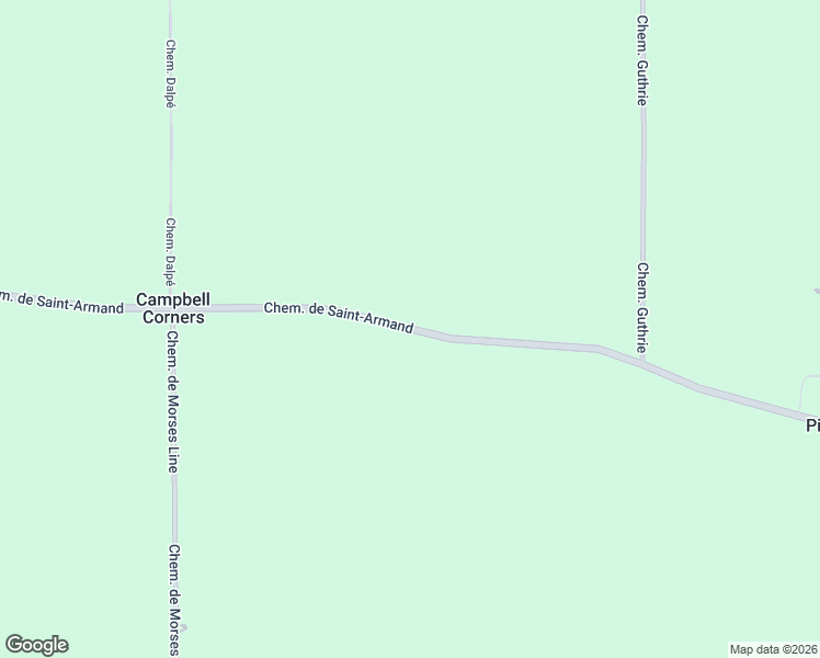 map of restaurants, bars, coffee shops, grocery stores, and more near Chemin de Saint-Armand in Estrie