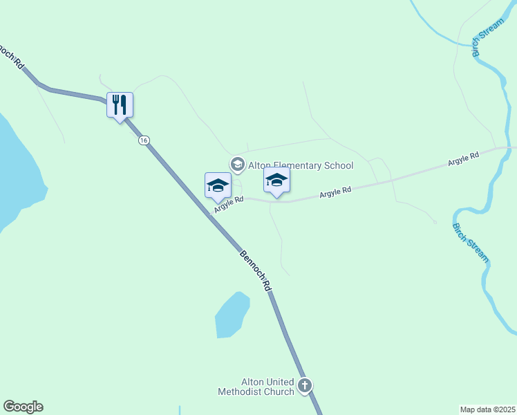 map of restaurants, bars, coffee shops, grocery stores, and more near 22 Ellis Lane in Alton