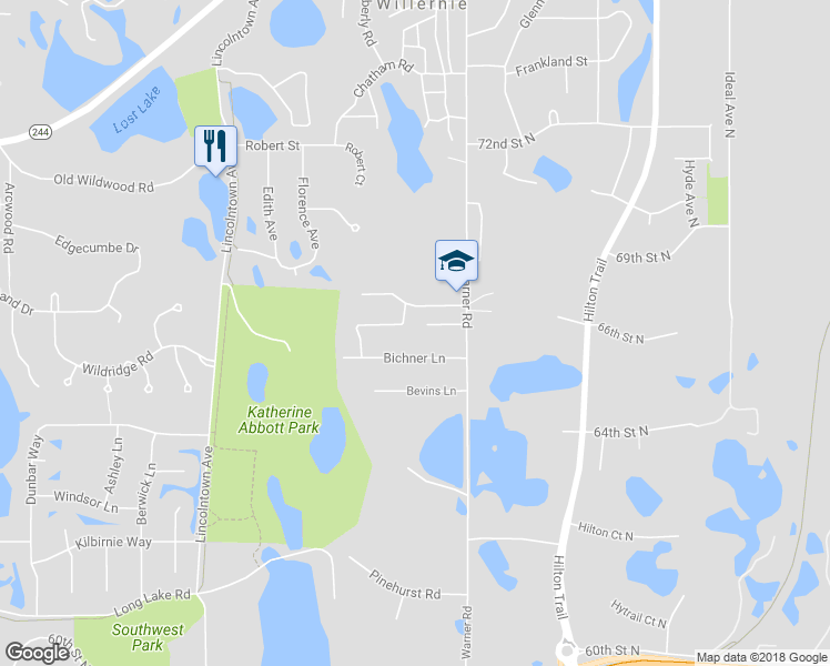 map of restaurants, bars, coffee shops, grocery stores, and more near 144 Talahi Drive in Saint Paul