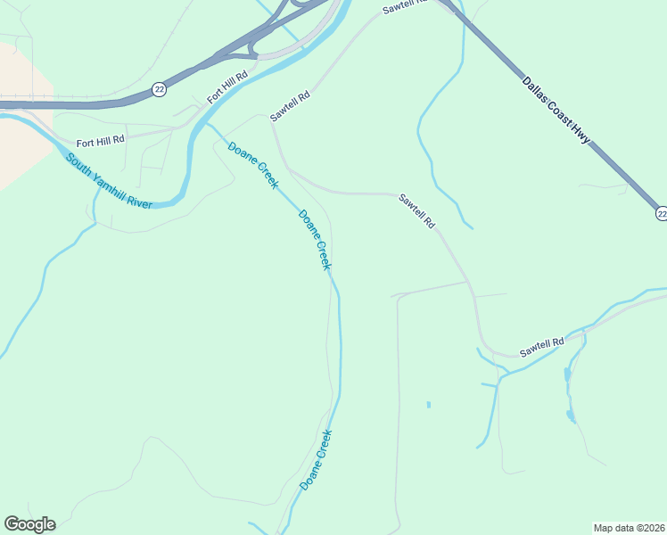 map of restaurants, bars, coffee shops, grocery stores, and more near 22650 Doane Creek Road in Sheridan