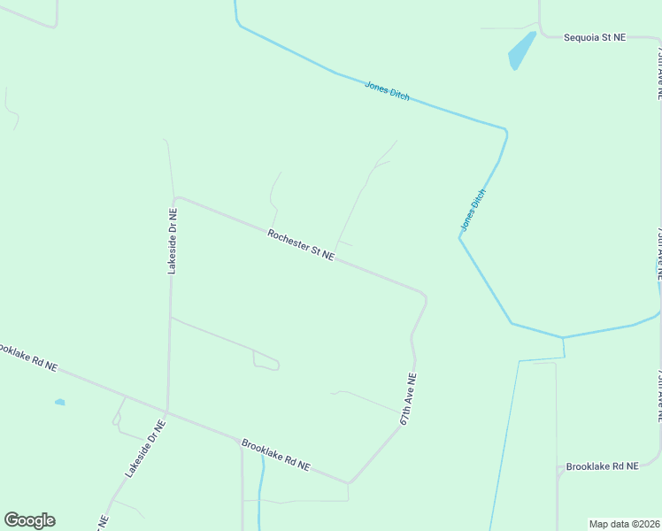 map of restaurants, bars, coffee shops, grocery stores, and more near 6786 Rochester Street Northeast in Brooks