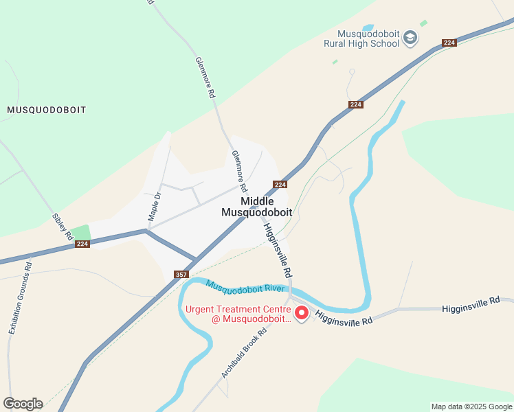 map of restaurants, bars, coffee shops, grocery stores, and more near Highway 224 in Halifax Regional Municipality