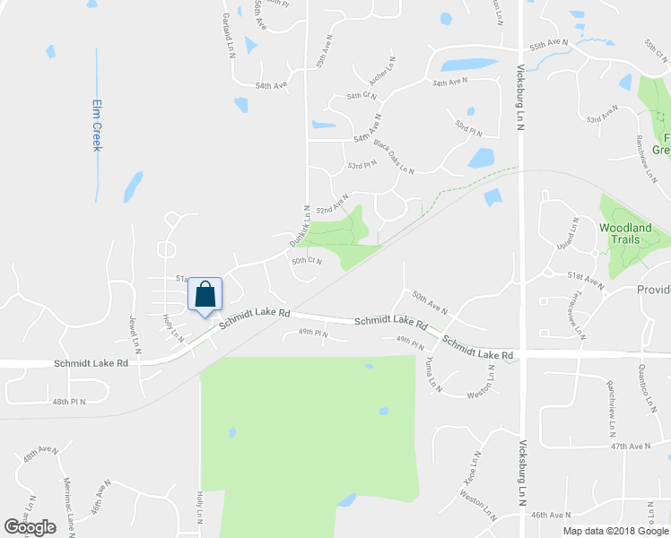 map of restaurants, bars, coffee shops, grocery stores, and more near 16613 50th Court North in Minneapolis