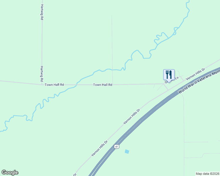 map of restaurants, bars, coffee shops, grocery stores, and more near W4509 Town Hall Road in Peshtigo
