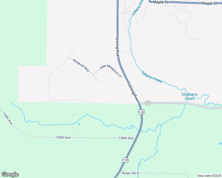 map of restaurants, bars, coffee shops, grocery stores, and more near 107 Windmill Way in Glenwood City