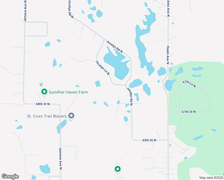 map of restaurants, bars, coffee shops, grocery stores, and more near 6910 Jocelyn Lane North in Stillwater