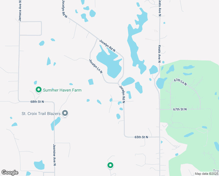 map of restaurants, bars, coffee shops, grocery stores, and more near 6910 Jocelyn Lane North in Stillwater