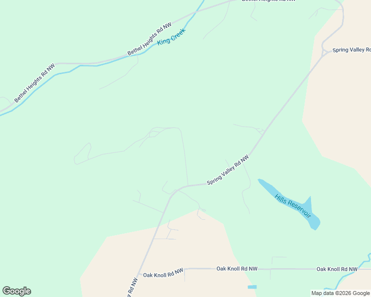 map of restaurants, bars, coffee shops, grocery stores, and more near 3917 Beach Lane Northwest in Salem