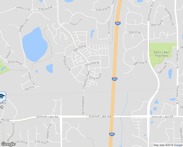 map of restaurants, bars, coffee shops, grocery stores, and more near 13920 52nd Avenue North in Minneapolis