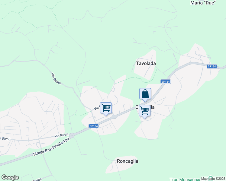 map of restaurants, bars, coffee shops, grocery stores, and more near 10 Via Casotto in Corbiglia