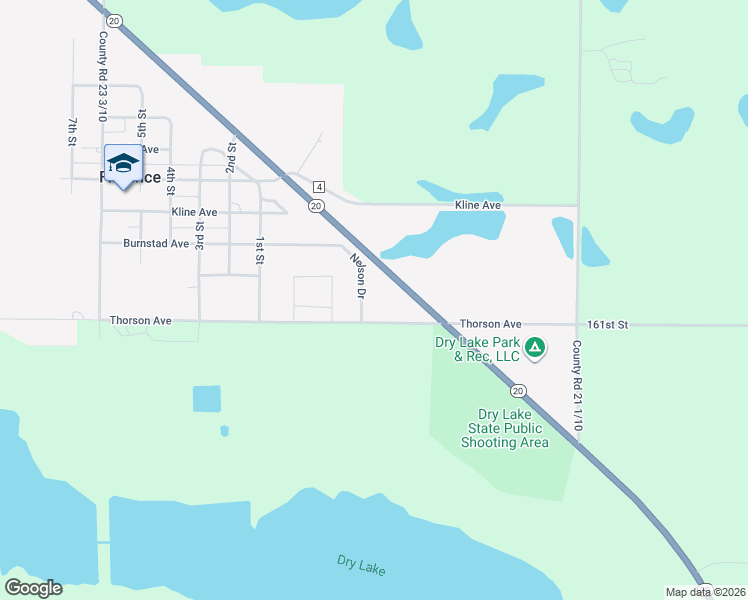 map of restaurants, bars, coffee shops, grocery stores, and more near Nelson Drive in Florence