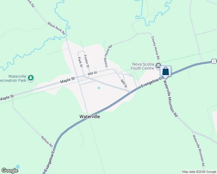 map of restaurants, bars, coffee shops, grocery stores, and more near 1192 Maple Street in Waterville