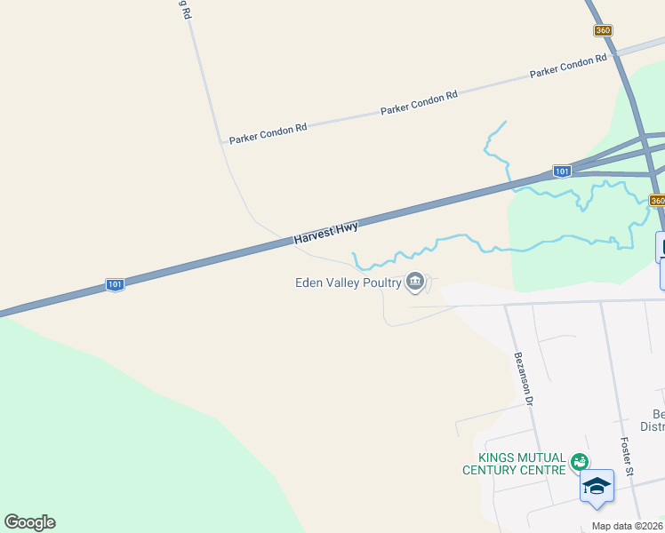 map of restaurants, bars, coffee shops, grocery stores, and more near 109 Bog Road in Berwick